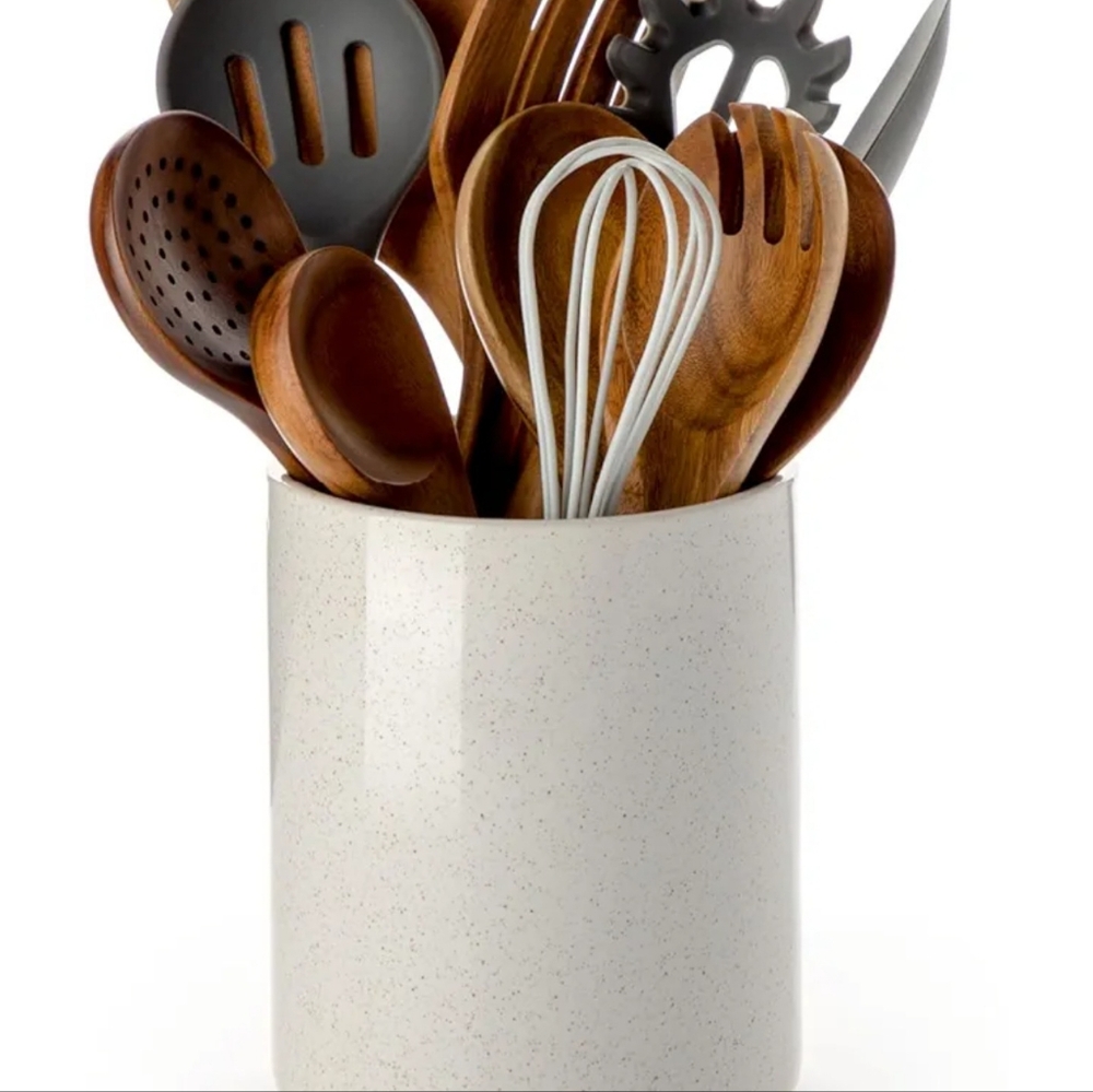 Nucookery Kitchen Crock Utensil Holder